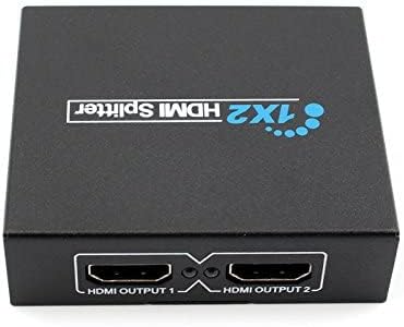 HDMI Splitter Full HD 1080p Video HDCP HDMI Switch Switcher 1X2 Split 1 in 2 Out Amplifier Display For HDTV DVD PS3 PS4 - الصورة 3