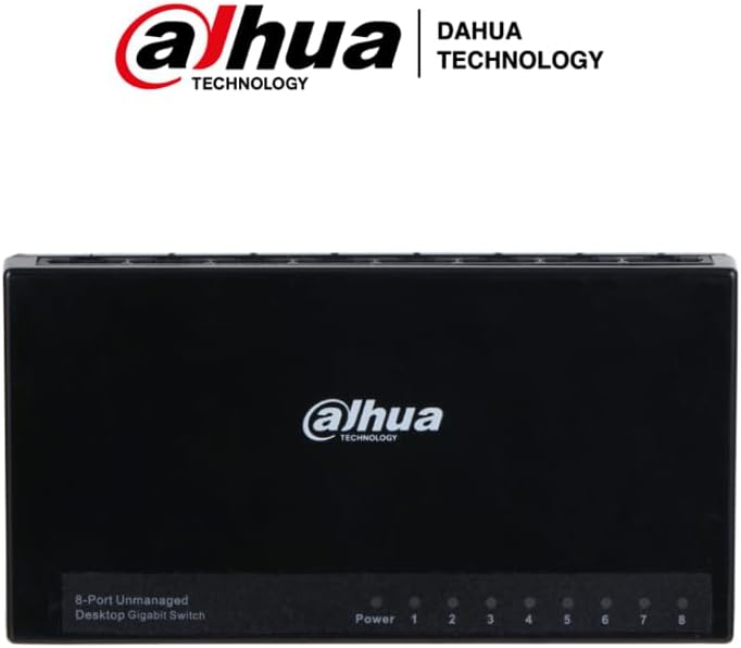 Dahua PFS3008-8GT-L – Desktop Switch 8 Ports/Gigabit Ethernet/ 10/100/1000/ Compact Design/ Layer 2/ Switching 16 Gbps/ Package Resend Speed11.9 Mbps/