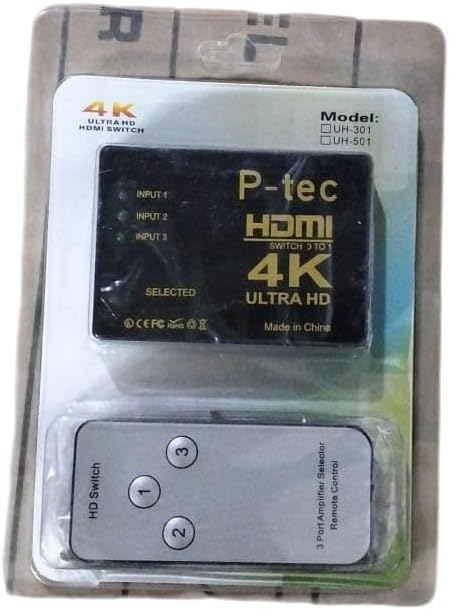 Generic Black Mini 2 Port HDMI Switch 2x1 Switcher 2input 1 output Splitter HDMI Port for HDTV 1080P Video - الصورة 4