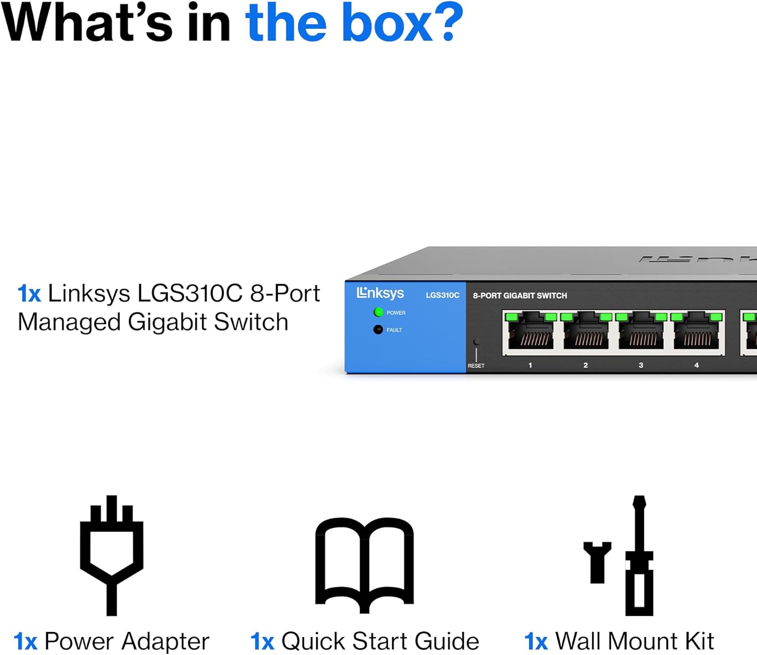 8-Port Managed Gigabit Ethernet Switch with 2 1G SFP Uplinks TAA Compliant LGS310C - الصورة 8