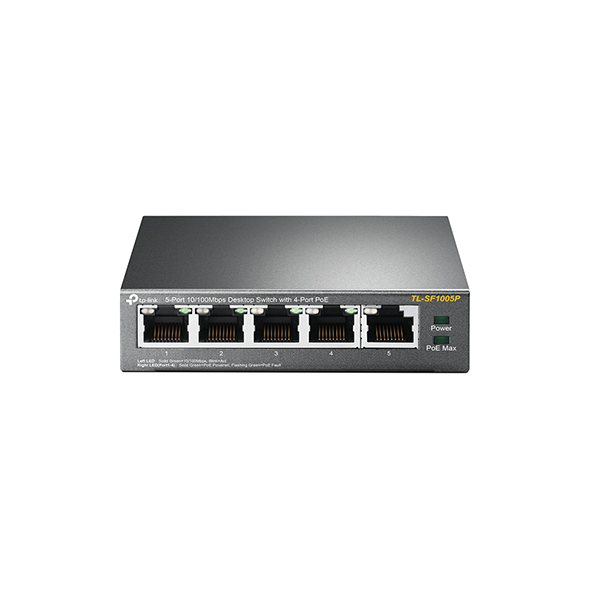 TP-LINK TL-SF1005P New 5-Port 10/100Mbps Desktop Switch with 4-Port PoE