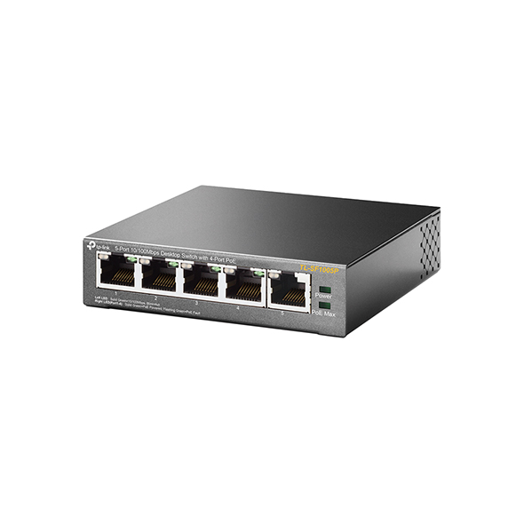 TP-LINK TL-SF1005P New 5-Port 10/100Mbps Desktop Switch with 4-Port PoE - الصورة 3